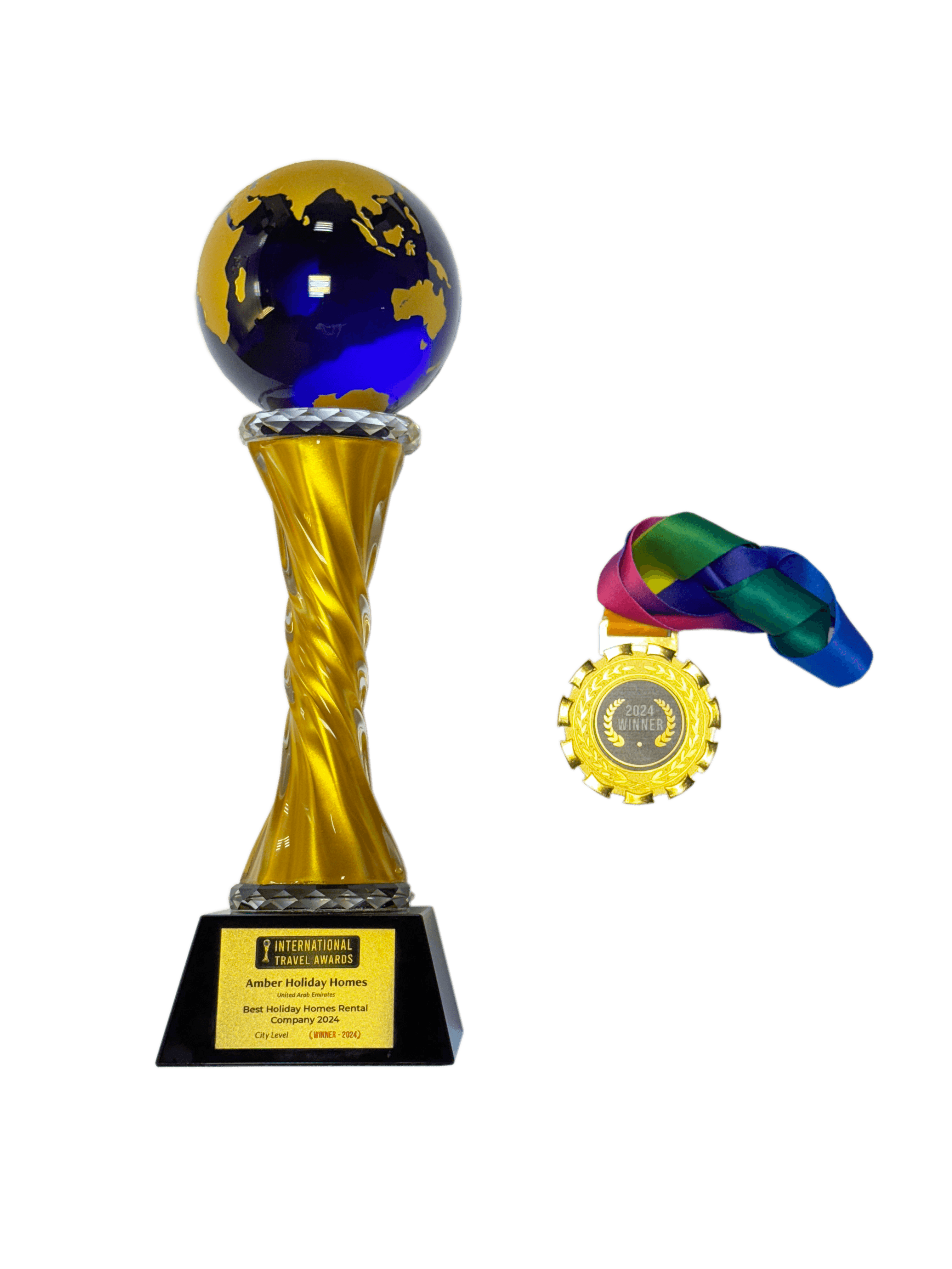 Top Holiday Homes Company 2024 trophy, awarded to Amber Holiday Homes