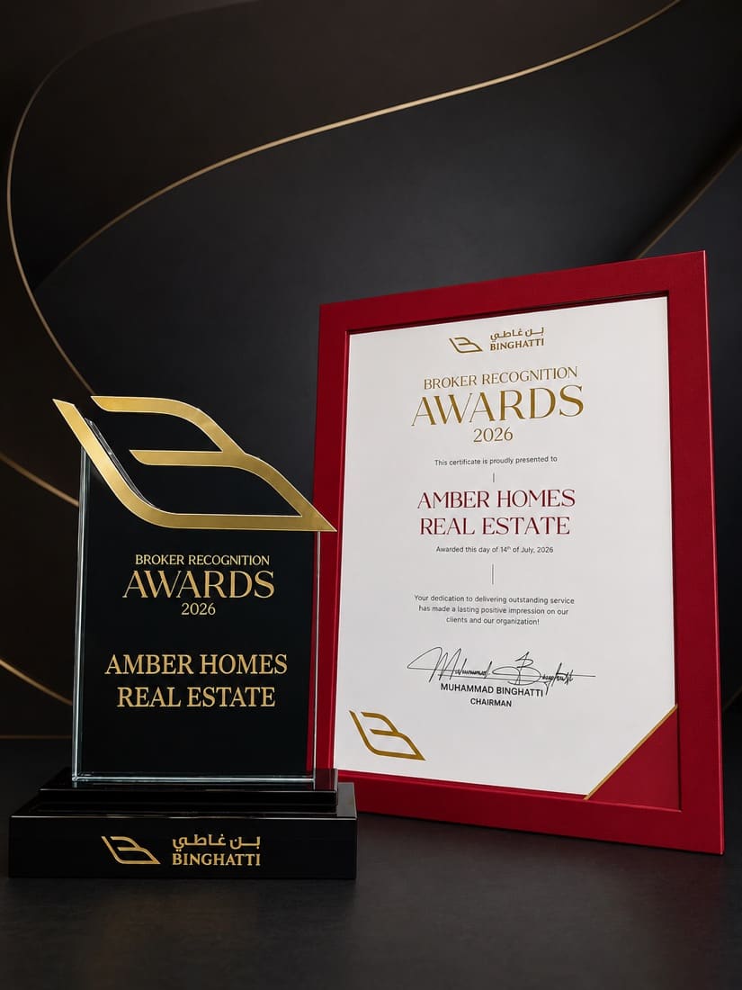 Binghatti Broker Recognition Award — Amber Homes Real Estate LLC