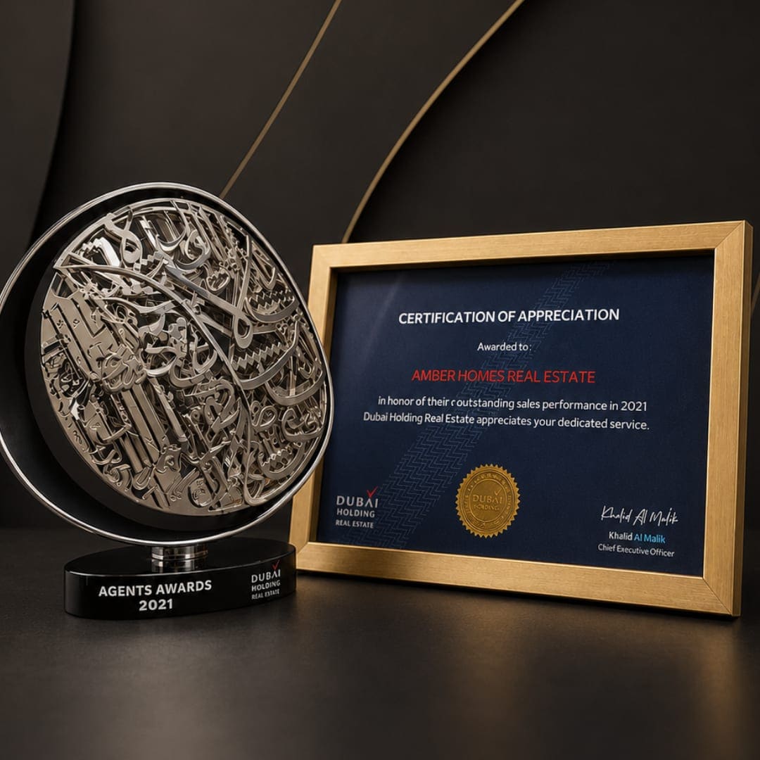 Dubai Holding Real Estate — Platinum Agents Award — Amber Homes Real Estate LLC